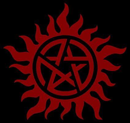 Supernatural Logo - Anti Posession Symbol Die Cut Vinyl Decal