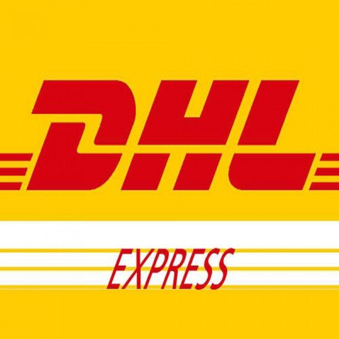 DHL Worldwide Express Logo - Air Couriers | MAURICE BISHOP INTERNATIONAL AIRPORT