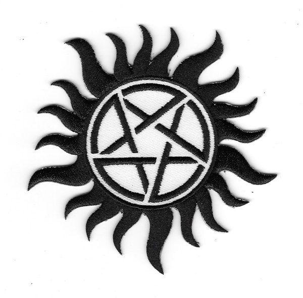 Supernatural Logo - Supernatural TV Series Anti Possession Logo Embroidered Die-Cut ...