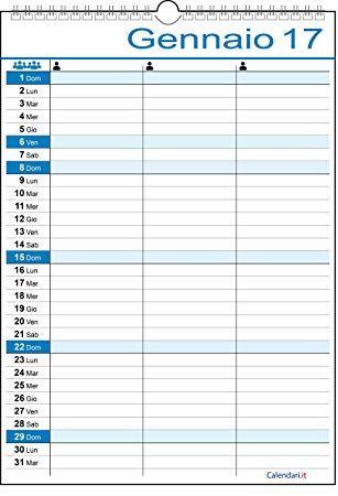 3 People in Blue Square Logo - Family or Work Calendar 2017 for 3 People [cannot guarantee English ...
