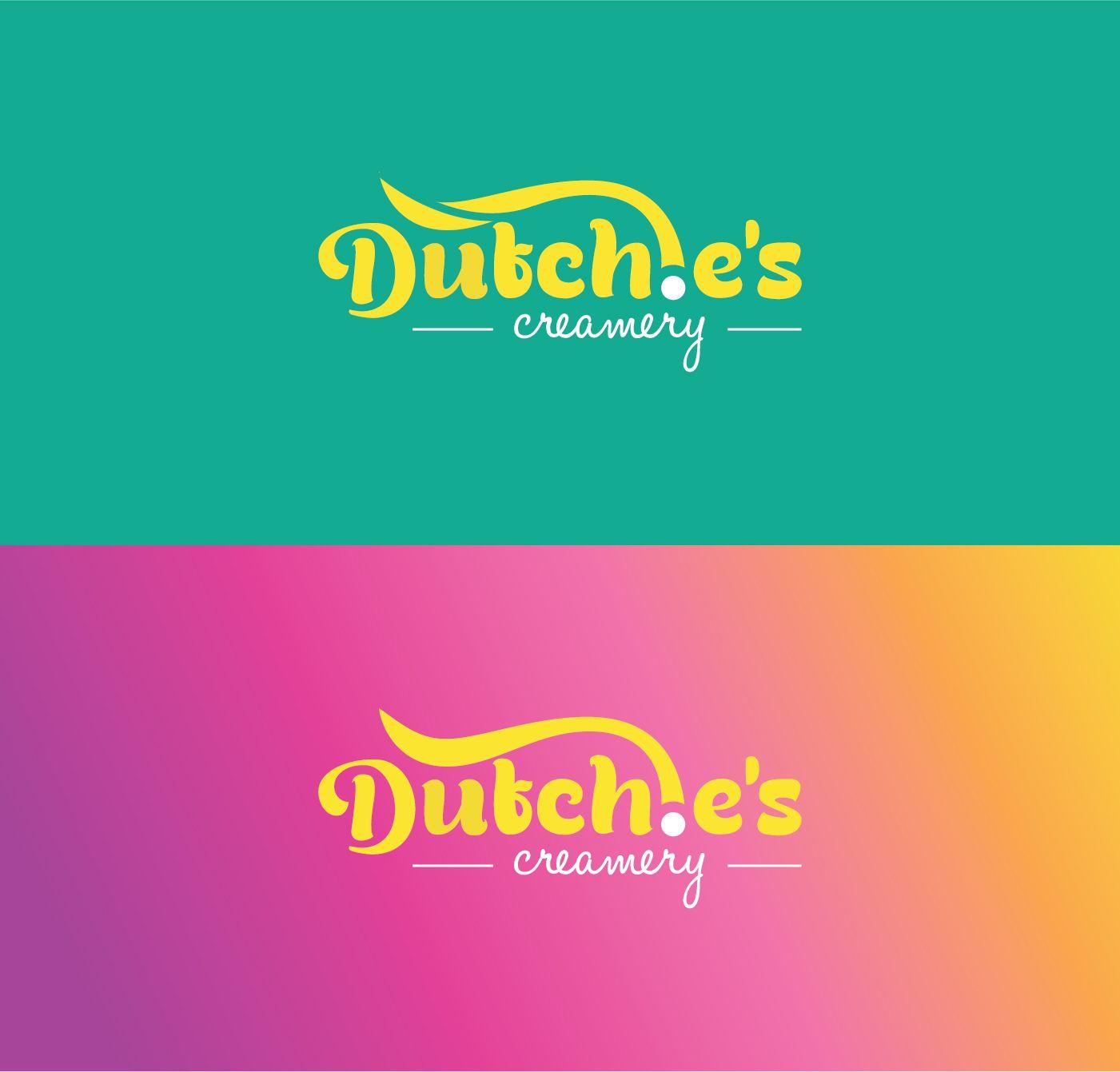 Purple and Green Restaurant Logo - Elegant, Playful, Restaurant Logo Design for Dutchie's Creamery by ...