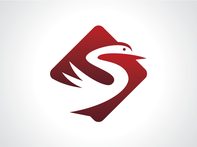Red Swan Logo - Red Swan Flying Logo Template