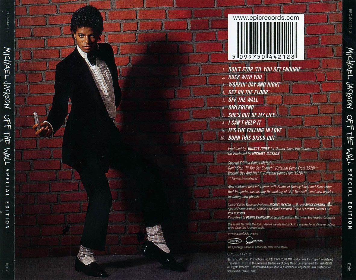 Off the Wall Album Logo - Off The Wall back cover. The King of Pop (Discography): My Favorite