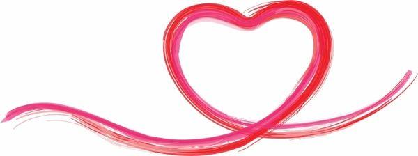 Heart Shaped Line Logo - Heart shaped line Free vector in Adobe Illustrator ai ( .AI ...