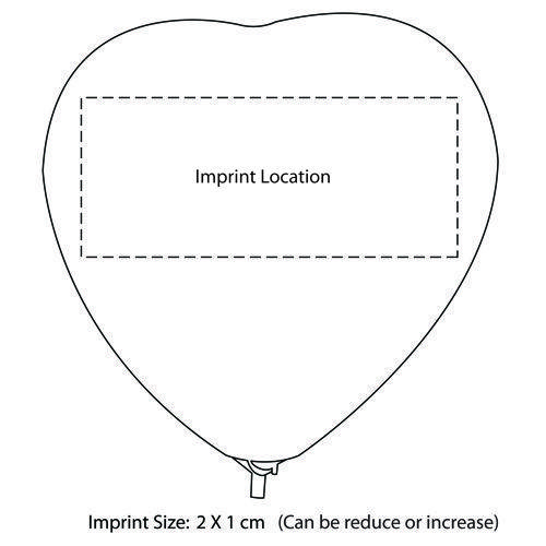 Heart Shaped Line Logo - Παιχνίδια : Promotional 14 Inch Shaped Balloon