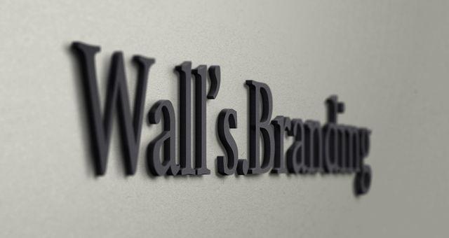 Great Title the Walls Logo - Wall Branding Logo Mockup | Psd Mock Up Templates | Pixeden