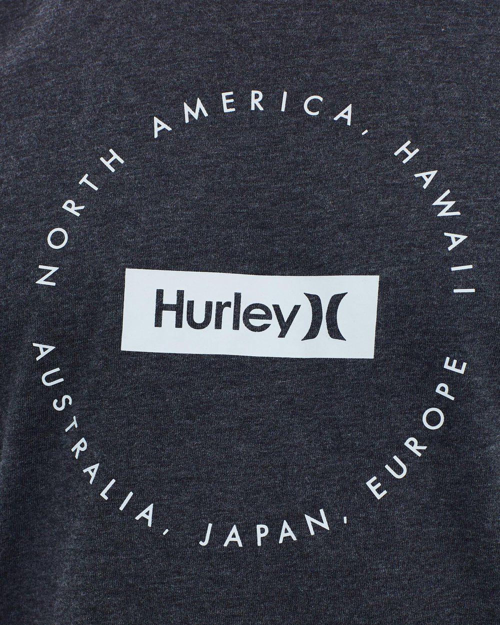 Hurley Circle Logo - Hurley Black Heather Change Of Tide Dri FIT T Shirt 86966_LR Cheap