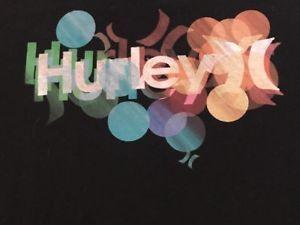 Hurley Circle Logo - HURLEY COLORFUL CIRCLE LOGO BLACK T SHIRT MENS MEDIUM EUC M | eBay