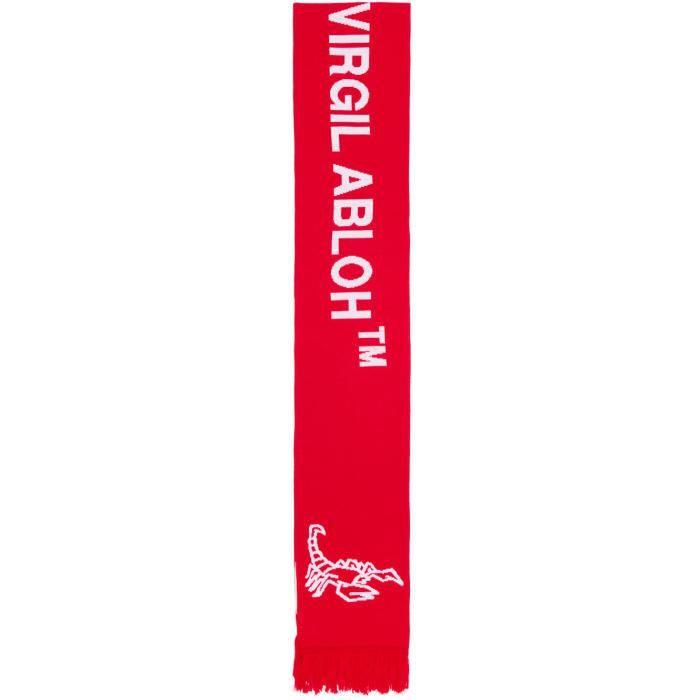 Red and White Scorpion Logo - Lyst - Off-White c/o Virgil Abloh Red Scorpion Big Scarf in Red
