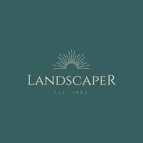 Green Lines Logo - Dark Green Lines Landscaping Logo - Templates by Canva