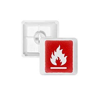 Red Square with White Tree Logo - Amazon.com: Fire Red Square Warning Mark PBT Keycaps for Mechanical ...