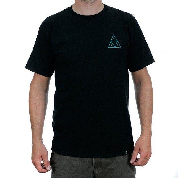 C Triangle T Logo - Huf High Tide Triangle T-Shirt Black at Black Sheep
