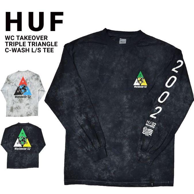 C Triangle T Logo - NAKED-STORE: HUF (Hough) DBC FC TAKEOVER TRIPLE TRIANGLE C-WASH L/S ...