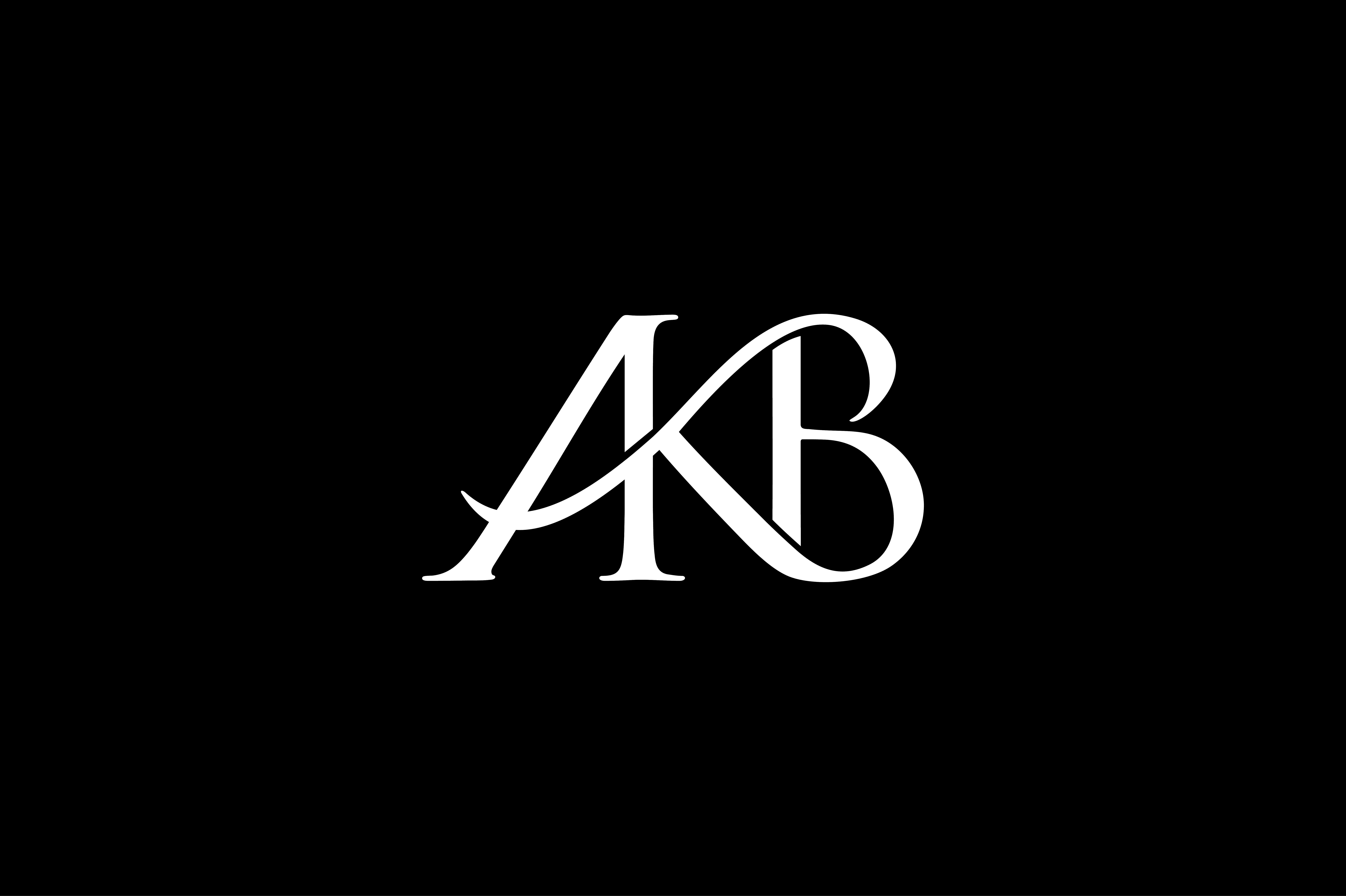 Green Lines Logo - Monogram AKB Logo Design Graphic by Greenlines Studios - Creative ...