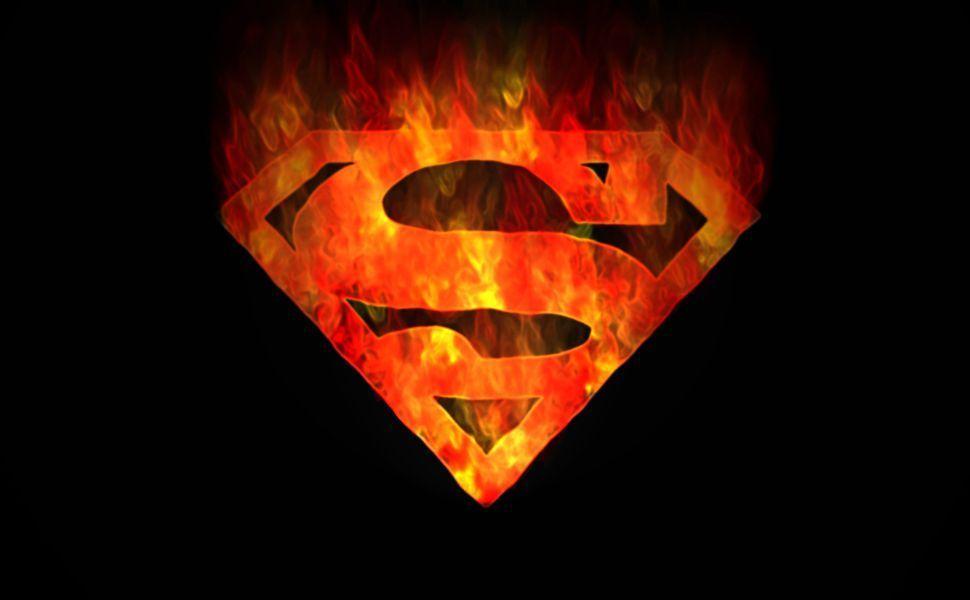 Flaming Superman Logo - Flaming Superman Logo HD Wallpaper | Wallpapers | Pinterest ...