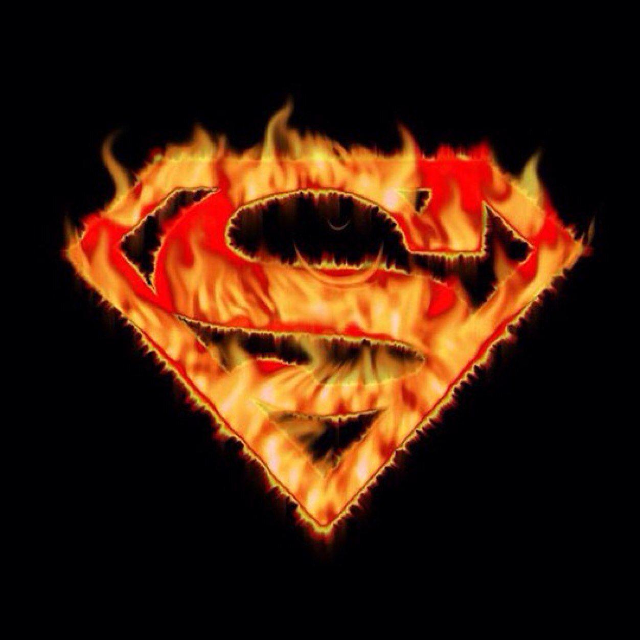 Flaming Superman Logo - Flaming Superman Logo | Superman | Pinterest | Superman, Superman ...