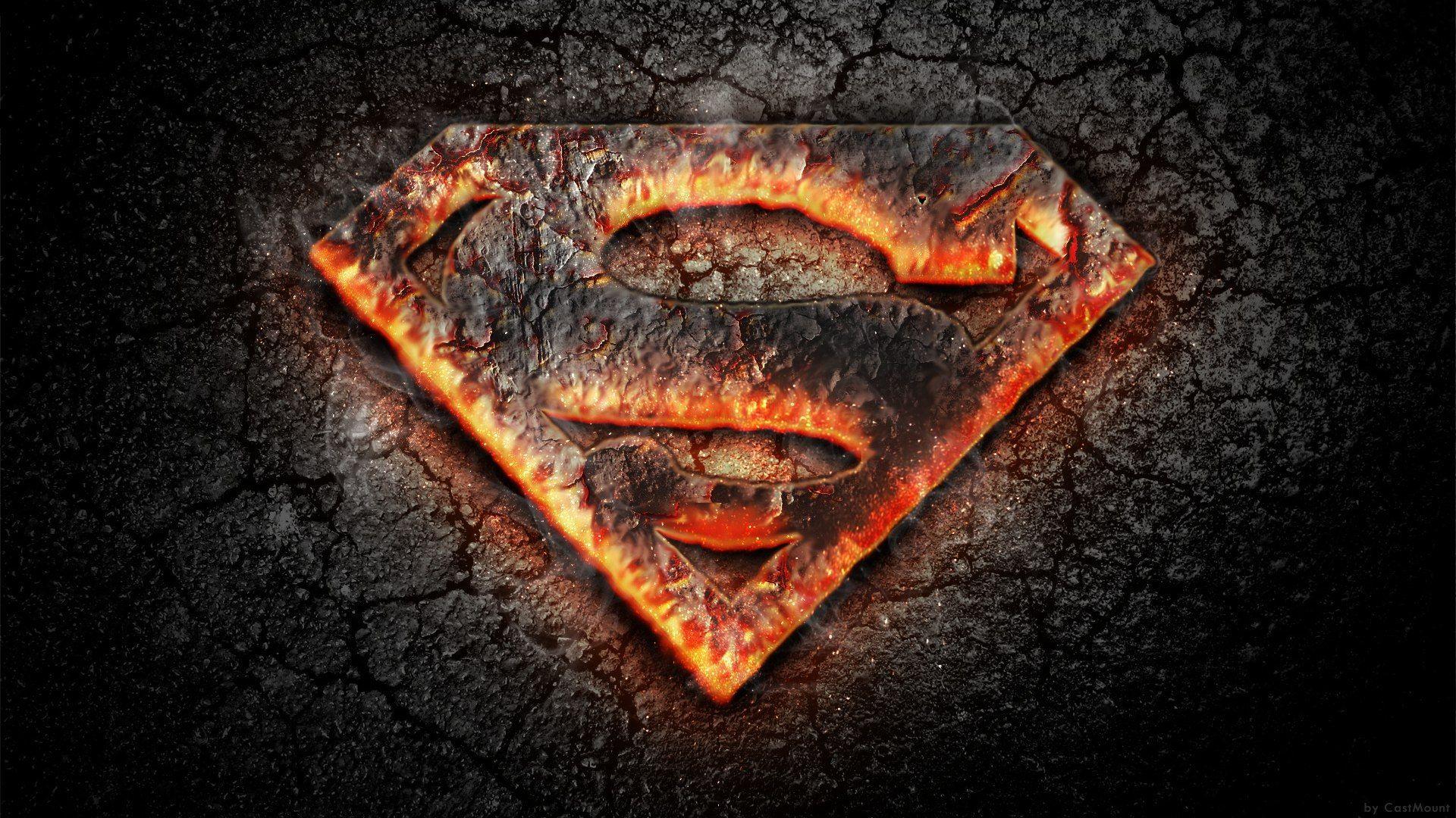Flaming Superman Logo - Flaming symbol of Superman wallpapers and images - wallpapers ...