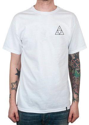 C Triangle T Logo - Huf Triple Triangle T-Shirt In White | Dapper Street