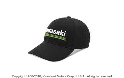 Green Lines Logo - KAWASAKI 3 GREEN LINES LOGO CAP from Kawasaki Apparel