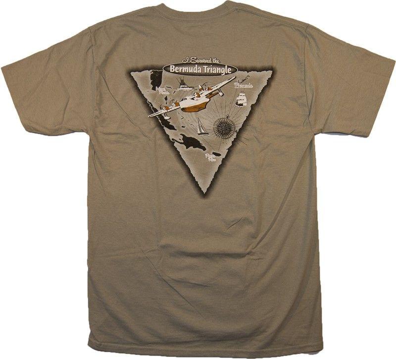 C Triangle T Logo - Survived The Bermuda Triangle - T-shirts - Mens
