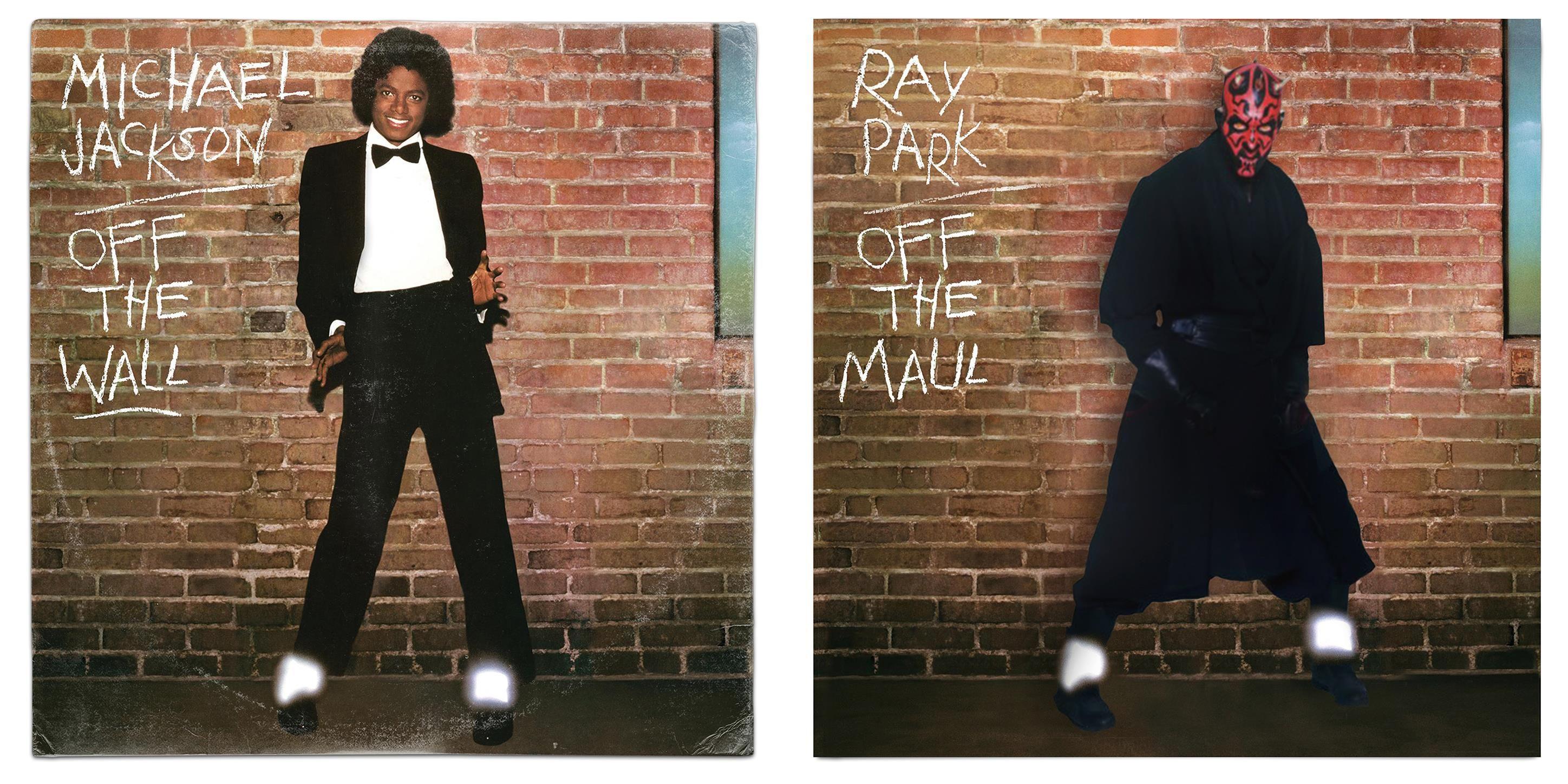 Off the Wall Album Logo - Star Wars Darth Maul / Michael Jackson Off the Wall Vinyl Album ...