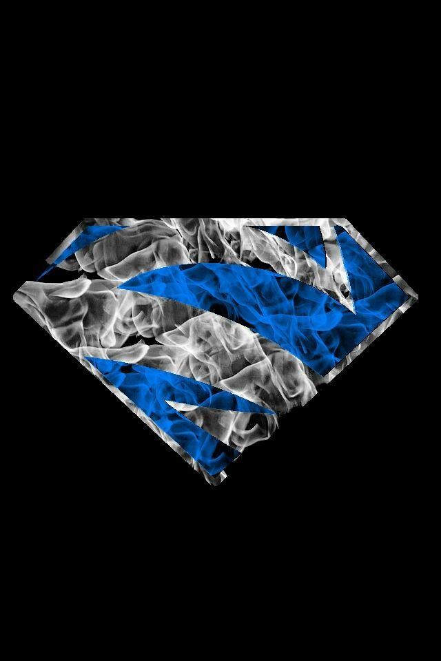 Flaming Superman Logo - Superman Blue flames background by_kalel7-d508095 | My stuff ...