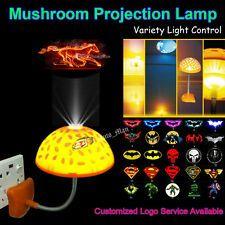 Flaming Superman Logo - Mushroom LED Projector Dripping Blood Superman Logo Wall Decorative ...