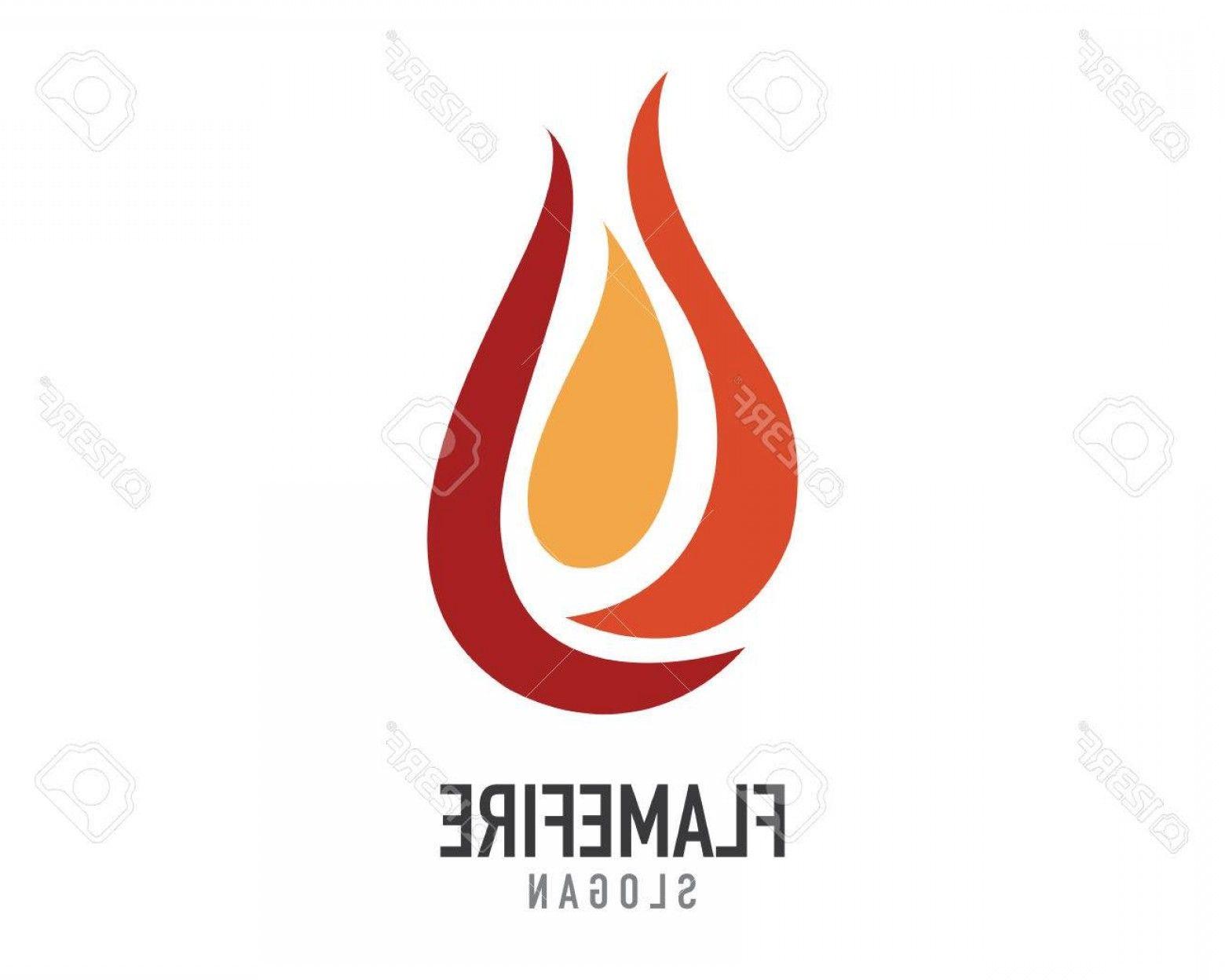 Red Flame Oil Logo - Photostock Vector Fire Flame Logo Template Vector Icon Oil Gas And ...