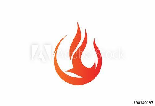 Red Flame Oil Logo - Flame fuel oil abstract logo this stock vector and explore