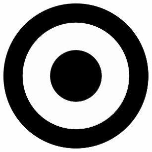 Black and White Bullseye Logo - Black And White Bullseye Gifts & Gift Ideas | Zazzle UK