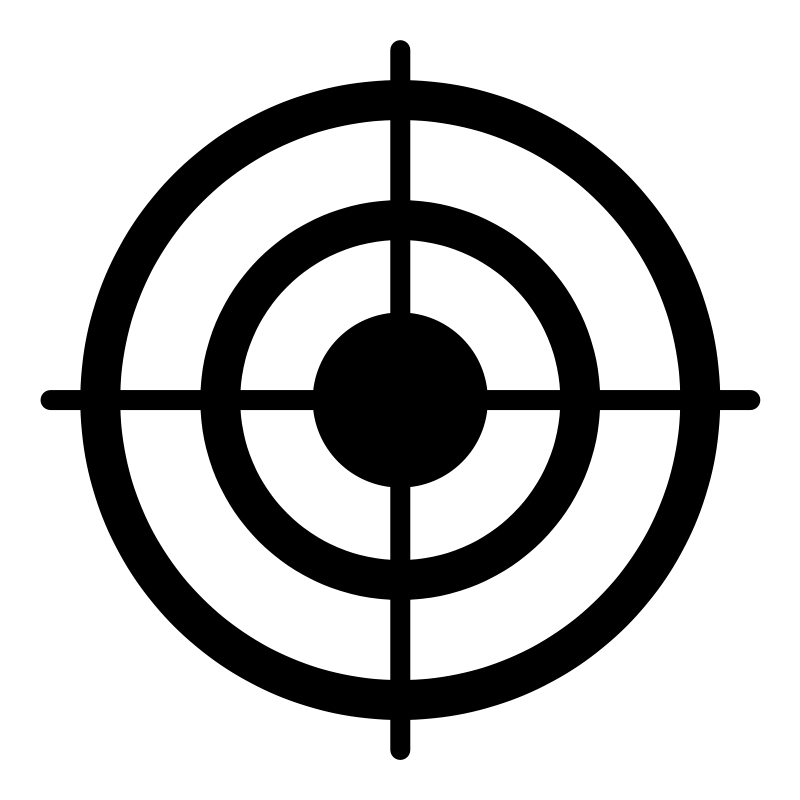 Black and White Bullseye Logo - Bullseye Black And White Clipart