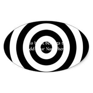 Black and White Bullseye Logo - Black And White Bullseye Target Craft Supplies