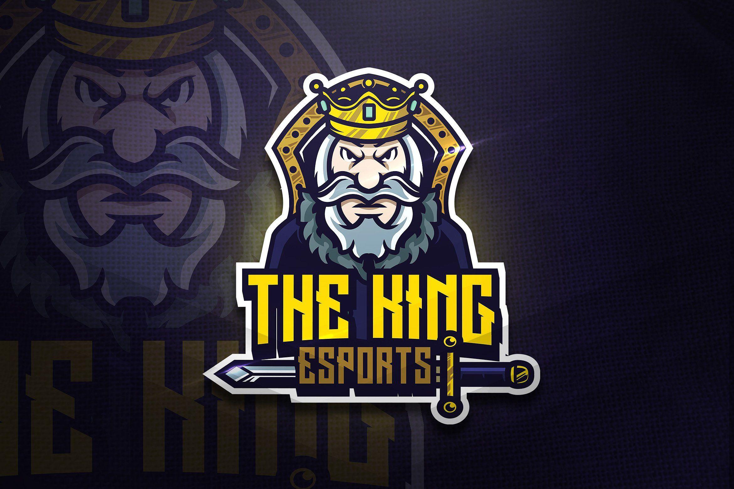 eSports Logo - The King - Mascot & Esport Logo ~ Logo Templates ~ Creative Market