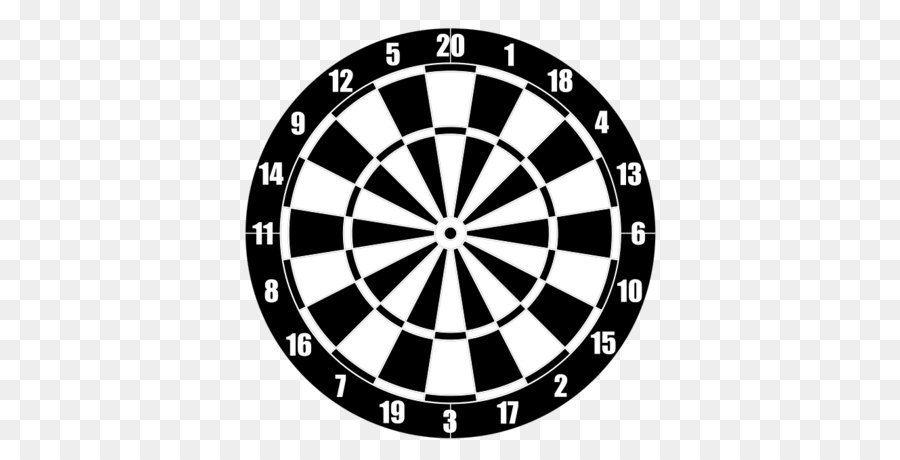 Black and White Bullseye Logo - Darts Design Logo Pattern PNG png download