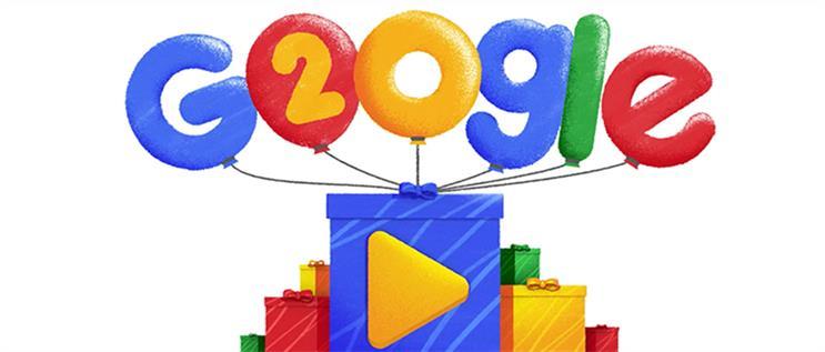 Find Us Google Logo - Google Doodle turns 20: birthday greetings from adland