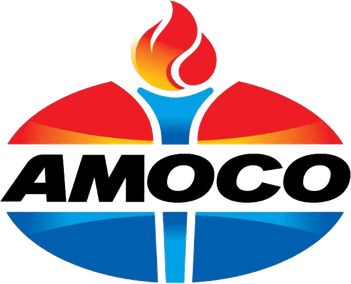 Red Flame Oil Logo - Amoco