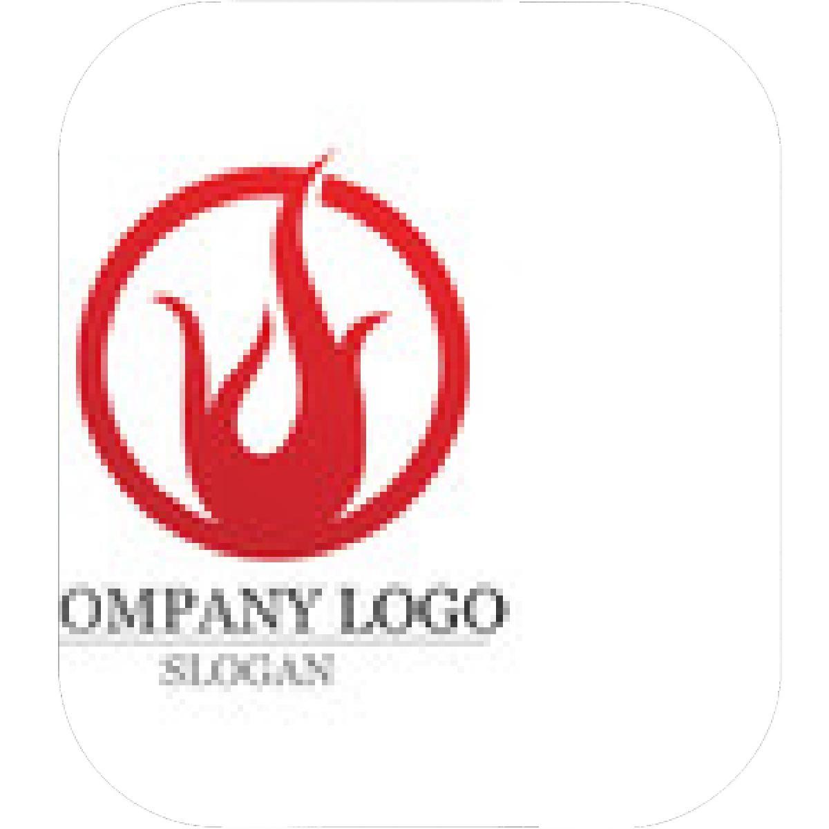 Red Flame Oil Logo - Designs