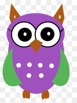 Purple and Green Owl Logo - Green Owl Clip Art Owl Cookies Logo Transparent PNG