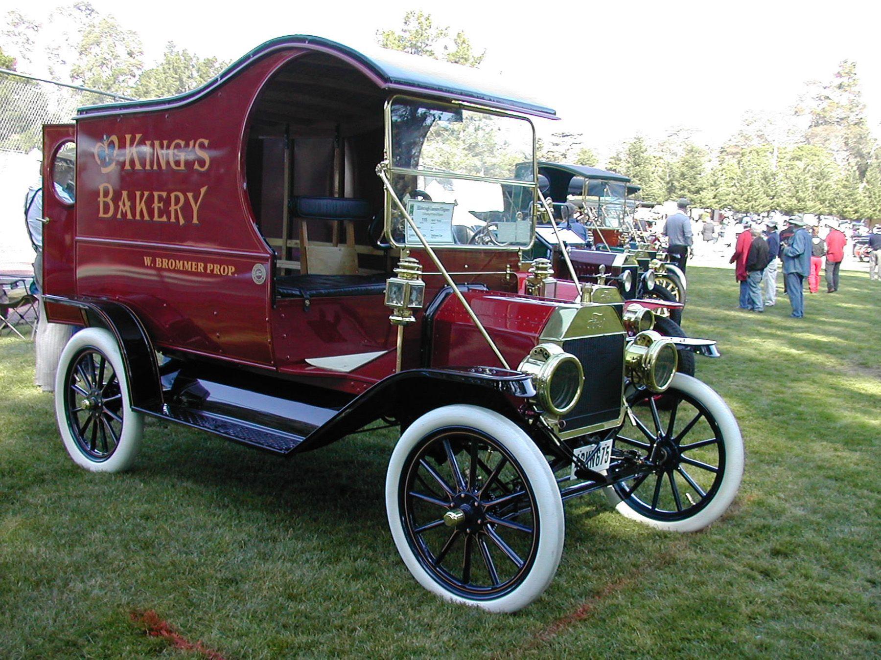 Model T Ford Logo - Grandfather's Bakery Logo on 1912 Model T - Tribute to Memory