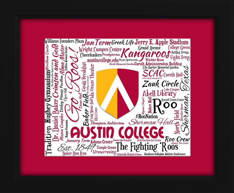 Austin College Kangaroos Logo - Austin College Kangaroos gift ideas for graduation birthdays college ...