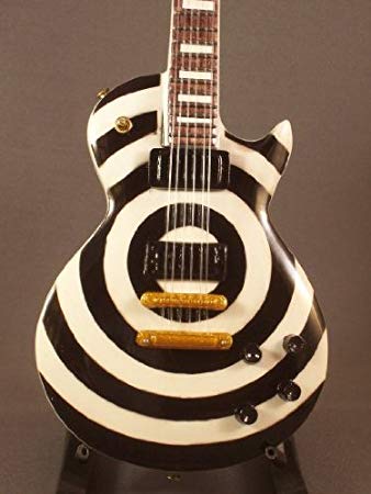 Black and White Bullseye Logo - Mini Guitar BLS ZAKK WYLDE Black and White BULLSEYE