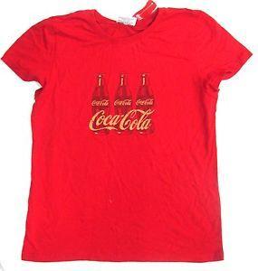 Coke Bottle Logo - COCA-COLA COKE BOTTLE GENUINE RED LOGO RETRO BOTTLE IMAGE LADIES ...