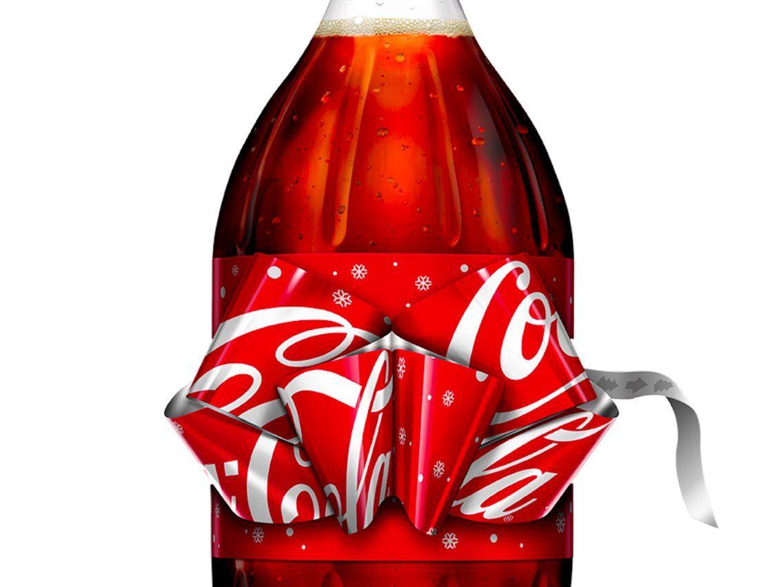 Coke Bottle Logo - Coca-Cola launches bow label bottles for Christmas - Business Insider