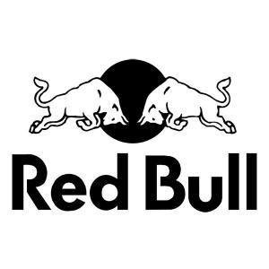 Black White and Red Bull Logo - Red Bull Energy Drink Logo Cool Vinyl Car Decal Sticker by ...