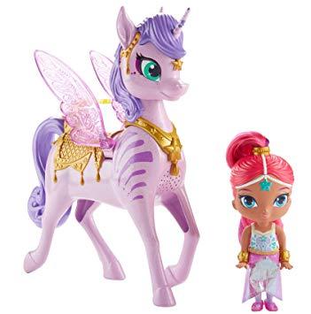 Opaque Flying Horse Logo - Shimmer and Shine FWH12 Shimmer and Magical Flying Zahracorn, Multi