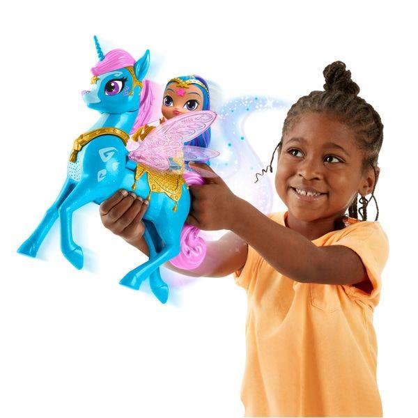 Opaque Flying Horse Logo - Shimmer and Shine - Shine Doll & Magical Flying Zahracorn Playset ...