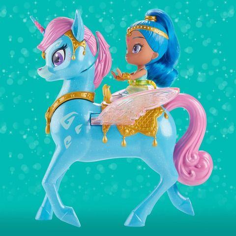 Opaque Flying Horse Logo - Shimmer and Shine Doll & Magical Flying Zahracorn Playset