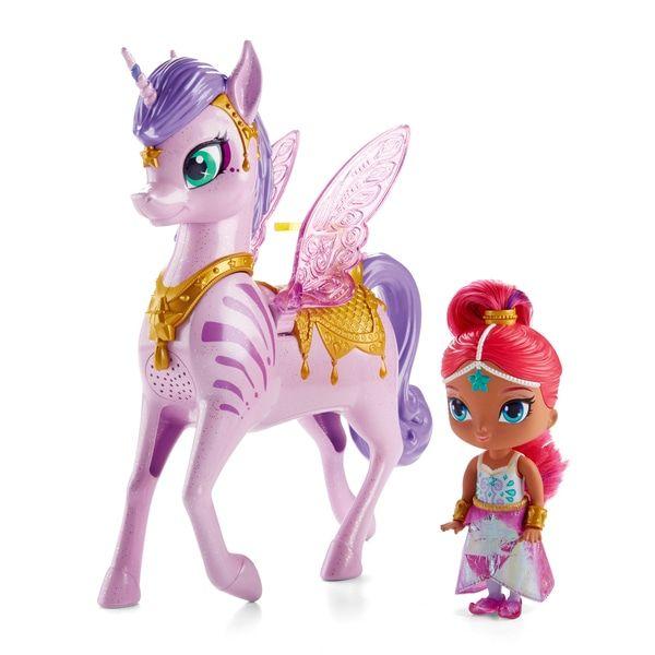 Opaque Flying Horse Logo - Shimmer and Shine - Shimmer Doll & Magical Flying Zahracorn Playset