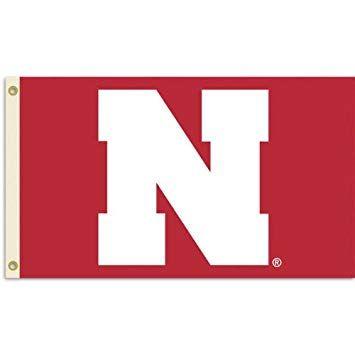 Red Rectangle N Logo - University of Nebraska Big N Logo 3' x 5' Flag with Metal Grommets