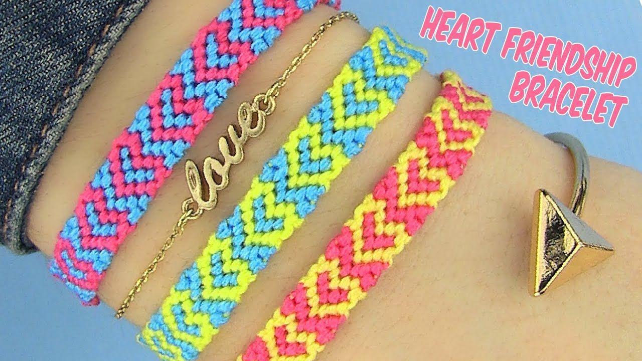 Three String of Hearts Logo - DIY Heart Friendship Bracelets - YouTube